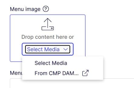 The desired end result as present in Optimizely's own DAM Asset Picker: extending the media selection with an extra media source button